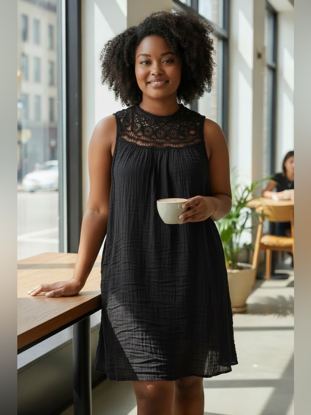 a.n.a Black Sleeveless Sundress
